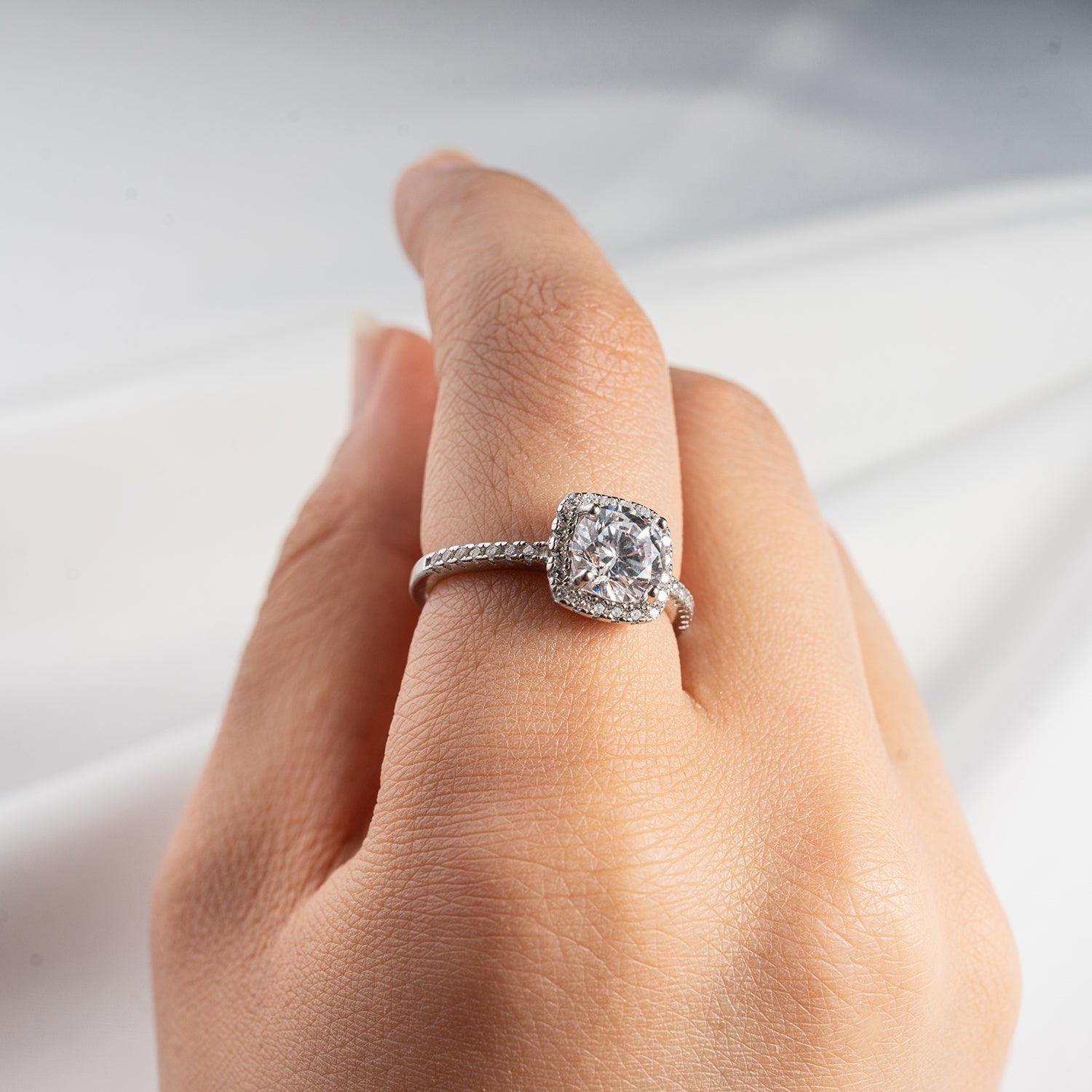 Square Diamond Ring
