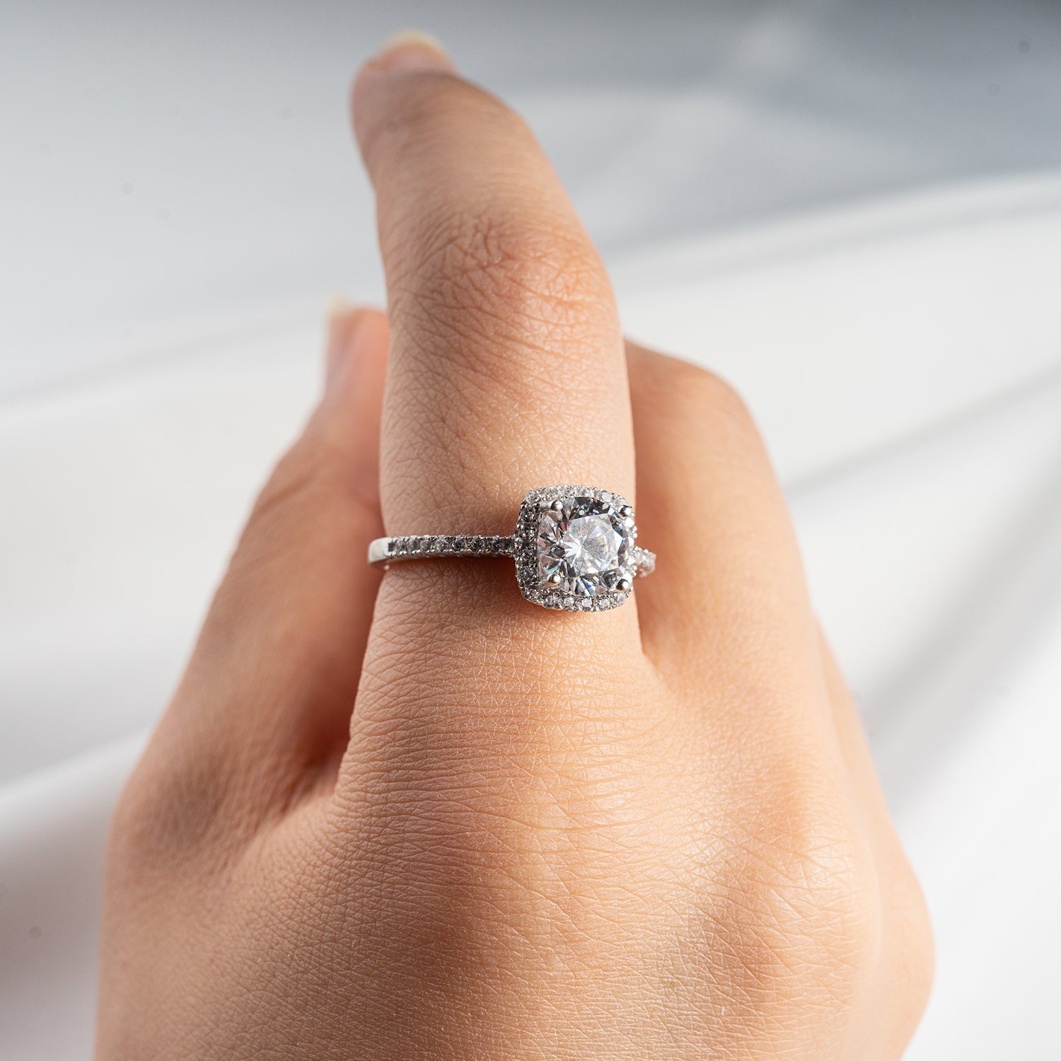 Square Diamond Ring