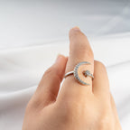 Crescent & Star Ring