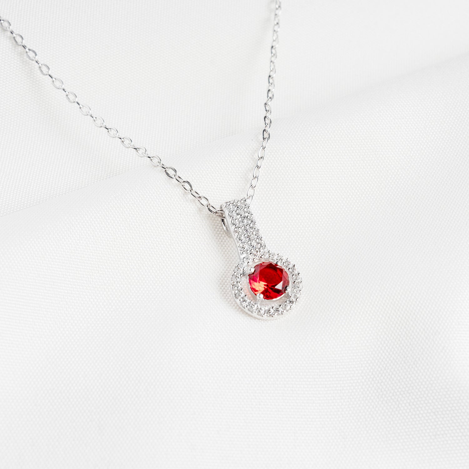 Zircon Elliptical Necklace