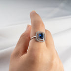 Cubic Ruby Ring
