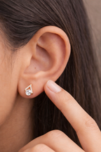 Floating Round Earrings