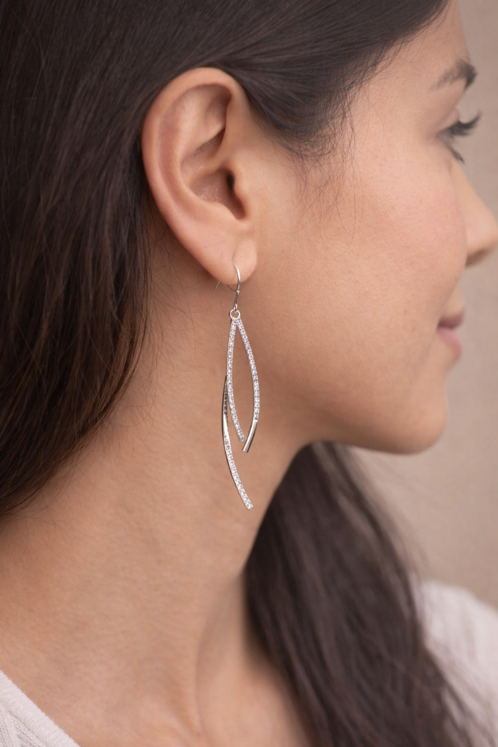Long Tassel Two Piece Earrings