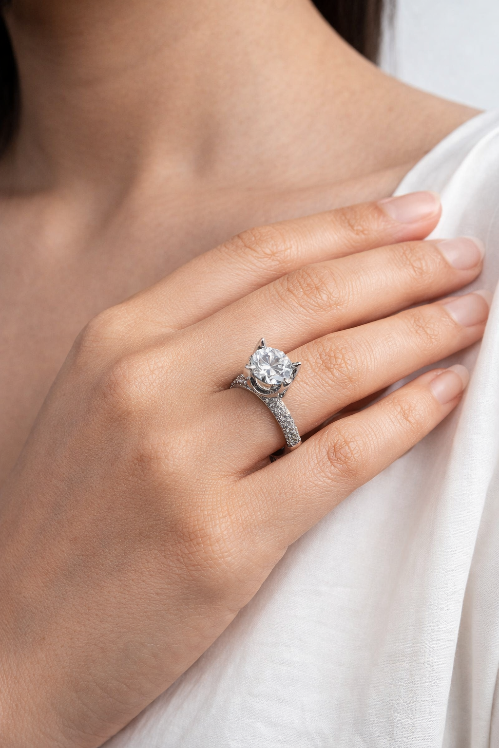 Circle Diamond Ring