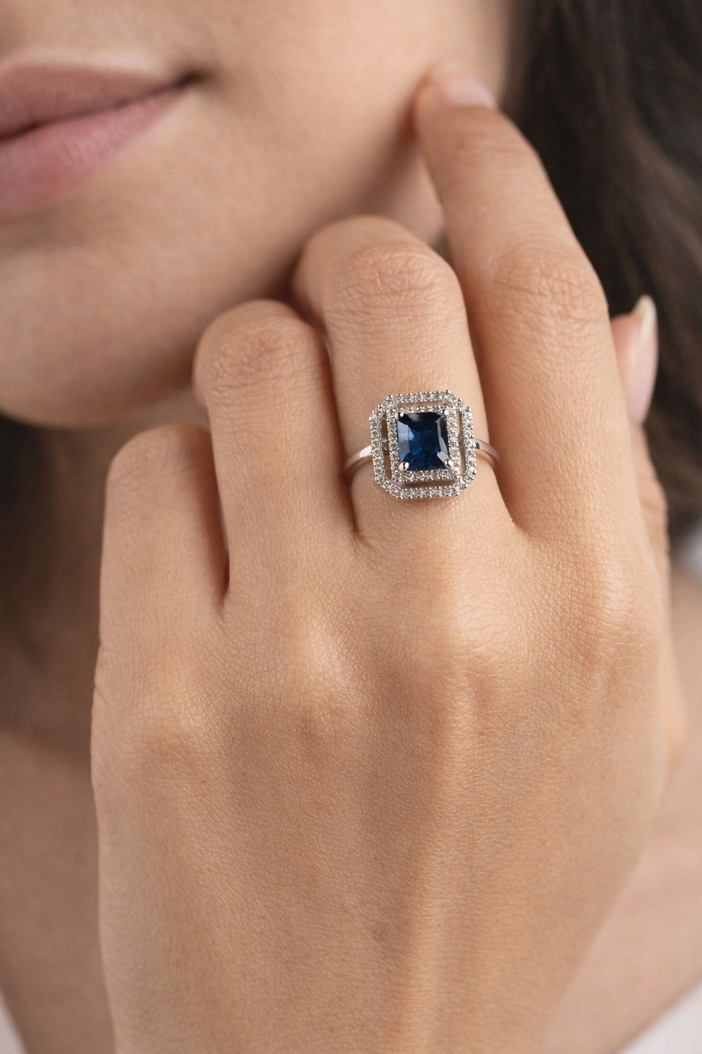 Cubic Ruby Ring