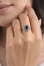 Cubic Ruby Ring