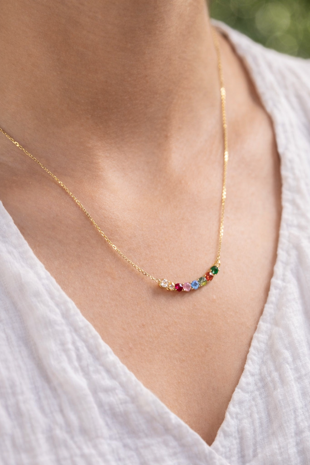 Colored Crystals Necklace