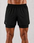 Outlast Velocity 2-in-1 Shorts — Onyx Black