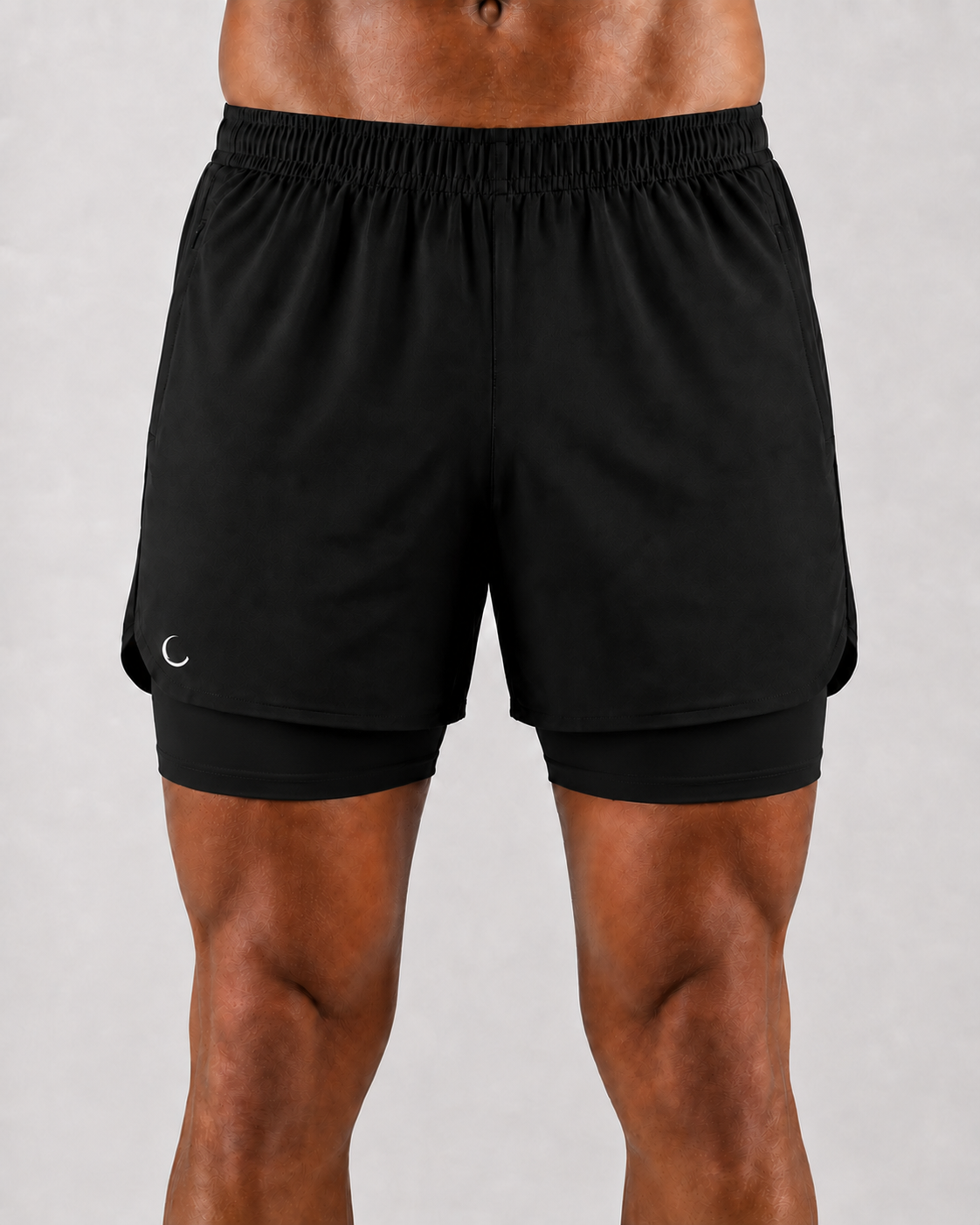 Outlast Velocity 2-in-1 Shorts — Onyx Black