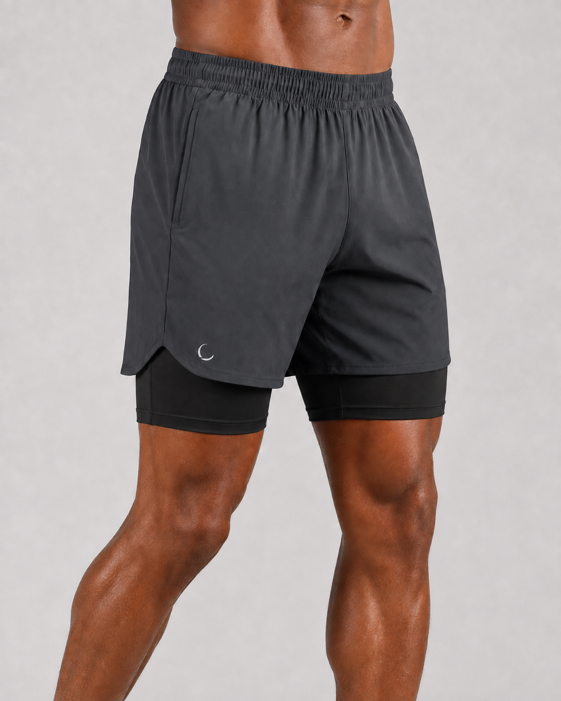 Outlast Velocity 2-in-1 Shorts — Ash Grey