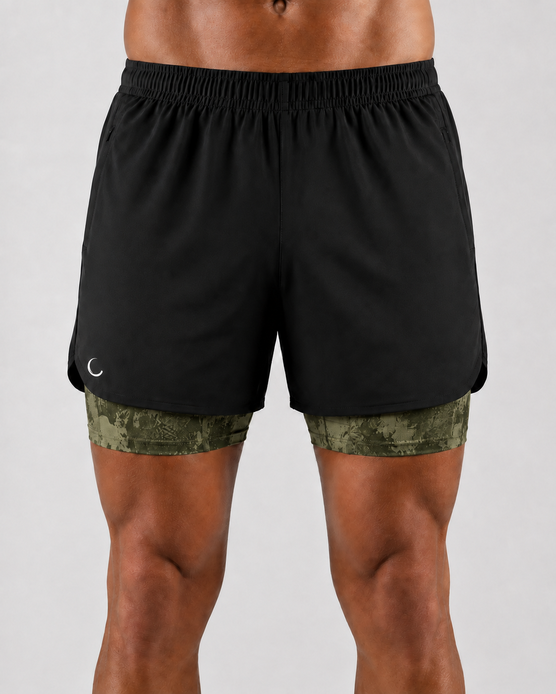Outlast Velocity 2-in-1 Shorts — camo