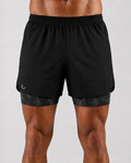 Outlast Velocity 2-in-1 Shorts — camo black