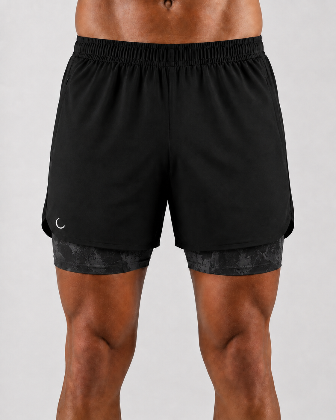 Outlast Velocity 2-in-1 Shorts — camo black