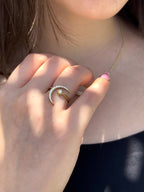 Crescent & Star Ring