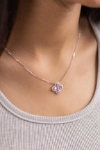 Zircon Flower Necklace