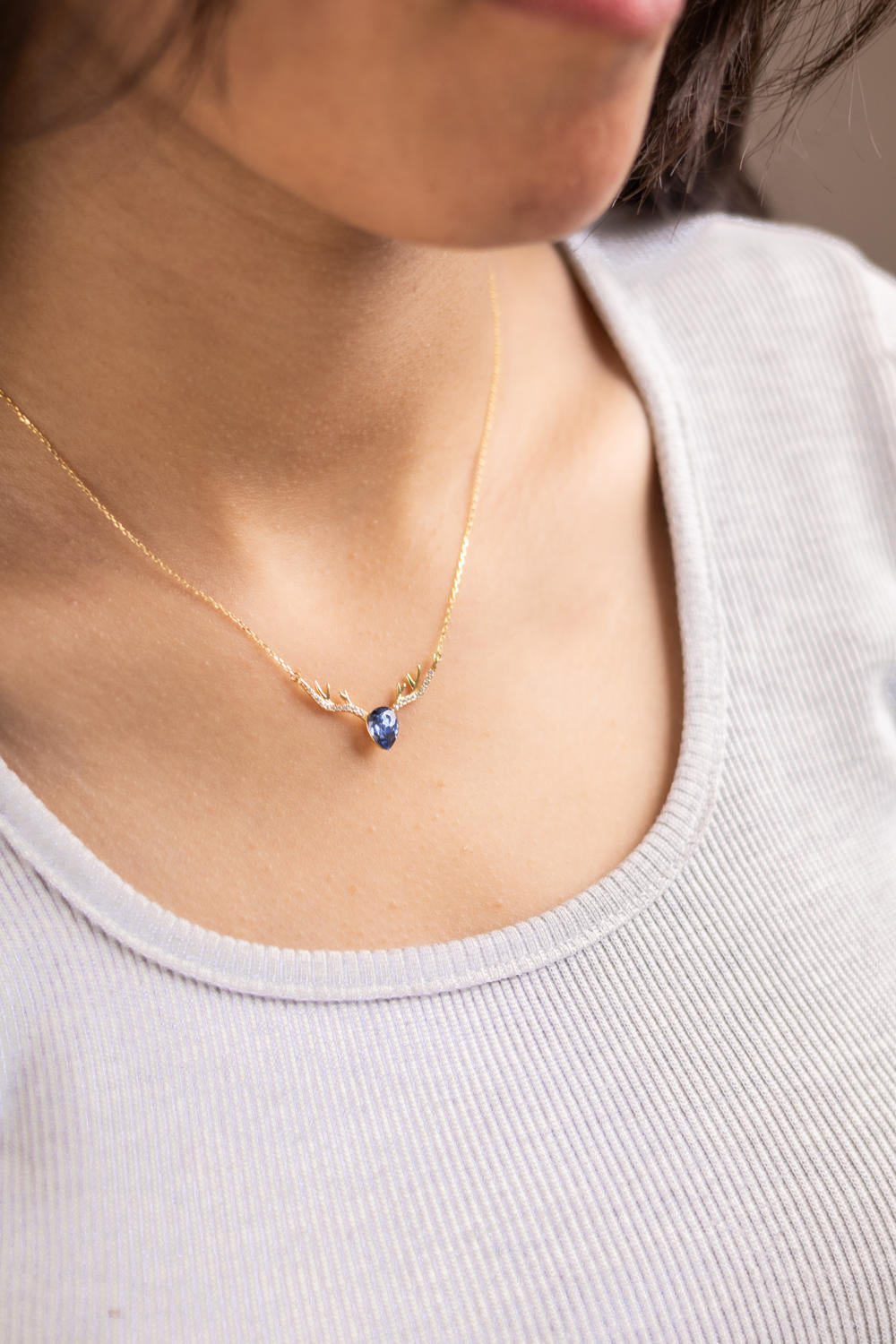 Reindeer Drop Necklace