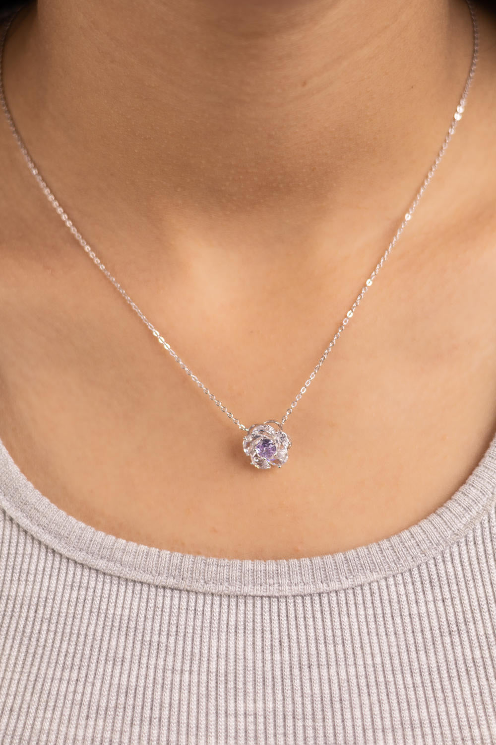 Crystal Atom Neckalce