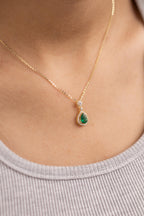 Colored Water Drop Necklace