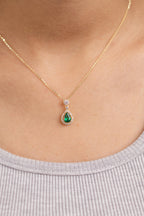 Colored Water Drop Necklace