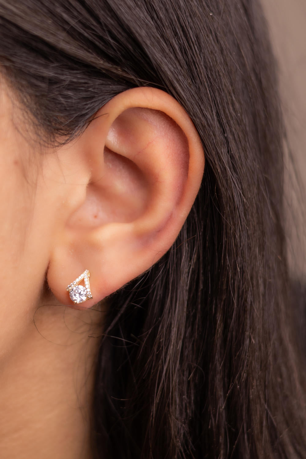 Floating Round Earrings