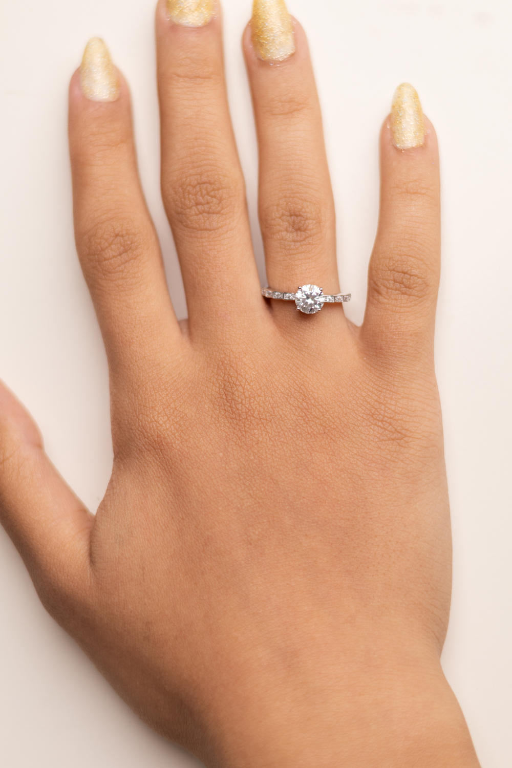 Round Moissanite Ring