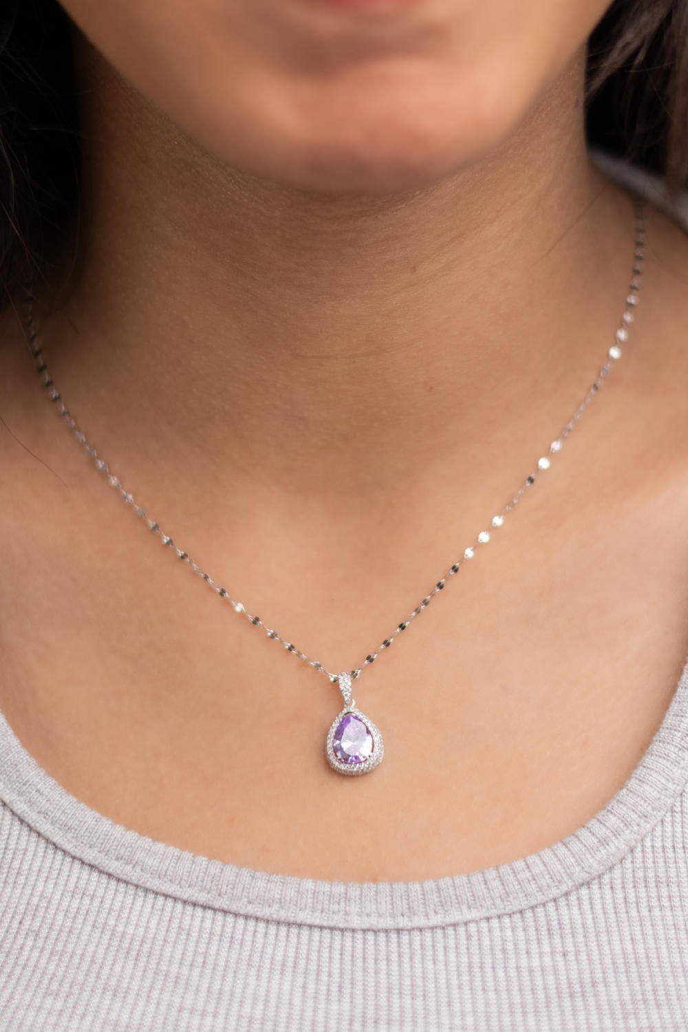 Colored Water Drop Necklace