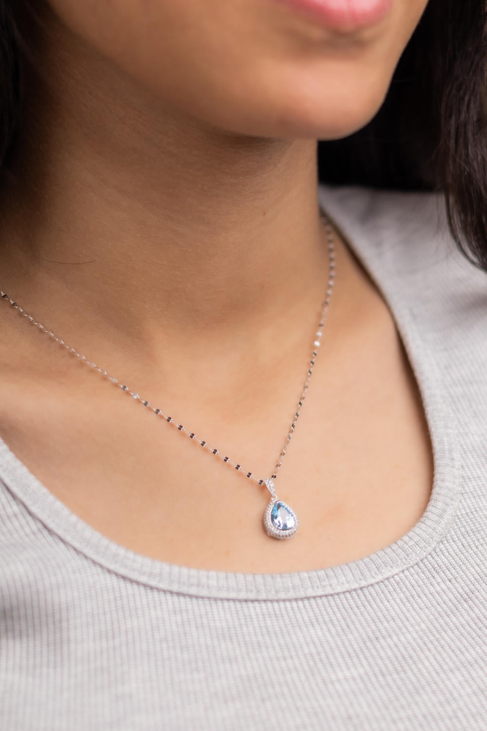 Colored Water Drop Necklace