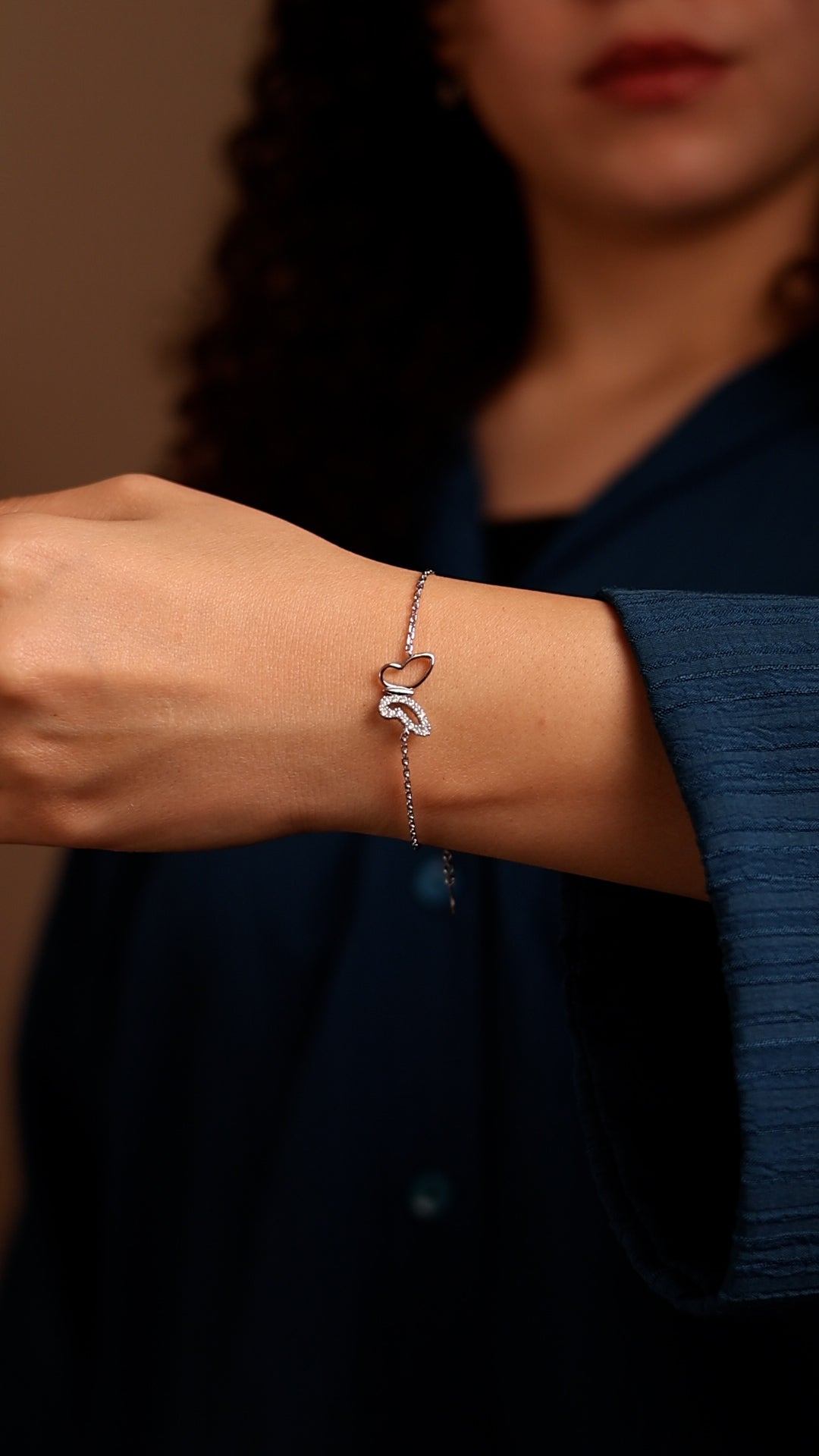 Outlined Butterfly Bracelet