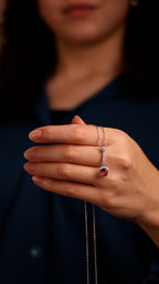 Halo Drop Necklace