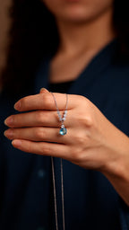 Azure Drop Necklace